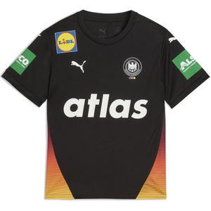 PUMA Duitse handbalbond uitshirt, Zwart, Maat 4-5Y