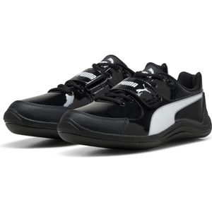 PUMA evoSPEED Throw 10.5 unisex schoenen, Zwart/Wit, Maat 44