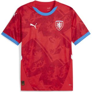 PUMA Tsjechië Voetbal 2024 thuisshirt voor Heren, Rood, Maat XS