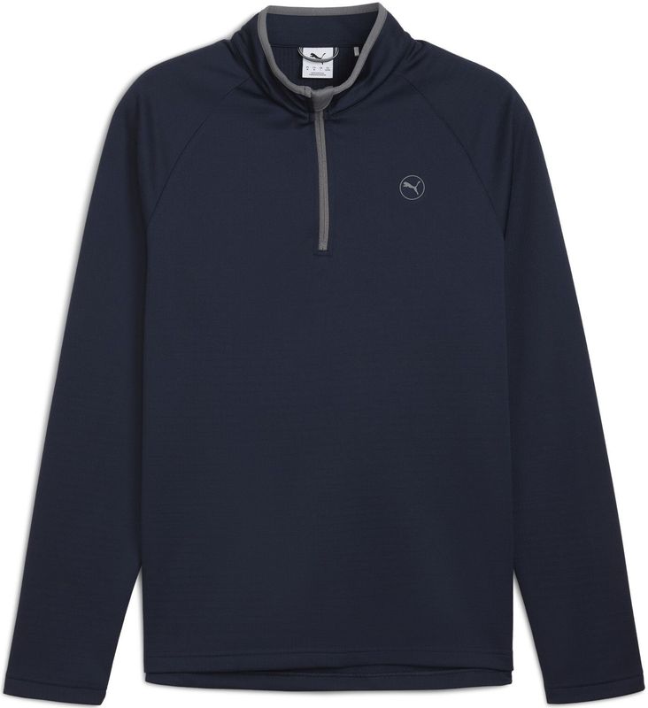PUMA - Wafelfleece Top - Blauw - Heren