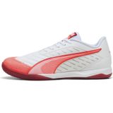 PUMA - IBERO IV - Zaalvoetbalschoenen - Rood/Wit - Imitatieleer - Rubberen Buitensole