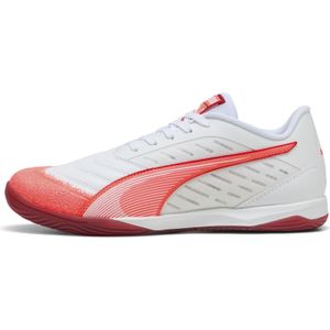 PUMA - IBERO IV - Zaalvoetbalschoenen - Rood/Wit - Imitatieleer - Rubberen Buitensole