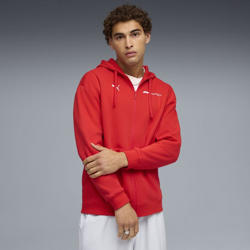 PUMA - F1® Essential+ - Hoodie - Rood - Volledige Rits - Heren