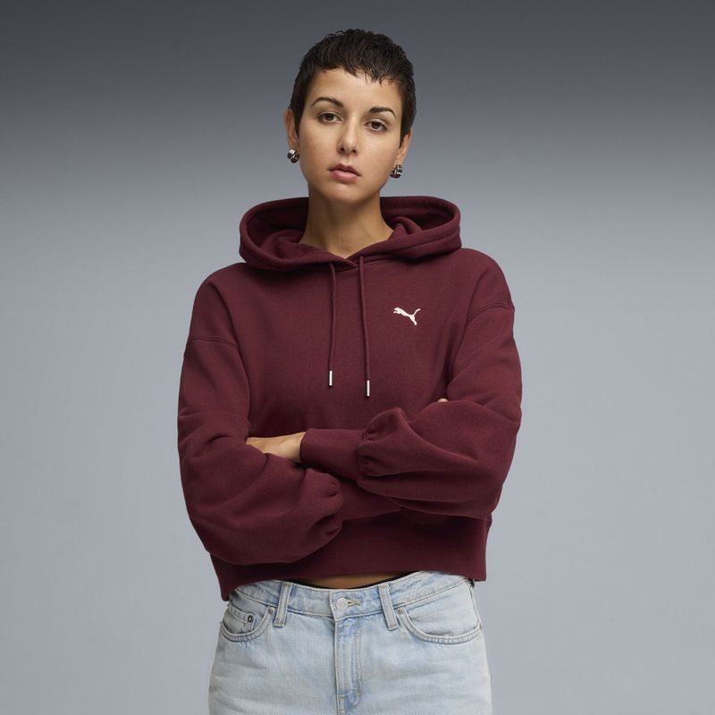 PUMA - WARDROBE ESS - Hoodie - Dames - Relaxed Cropped