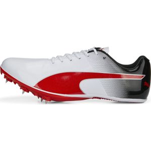 evoSPEED Sprint 14 atletiekschoenen voor Heren, Zwart/Rood/Wit, Maat 47 | PUMA