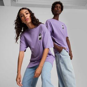 PUMA DOWNTOWN 180 unisex grafisch T-shirt voor Dames, Lavender Alert