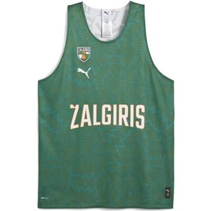 PUMA BC Zalgiris Kaunas omkeerbaar basketbalshirt voor Heren, Wit, Maat S