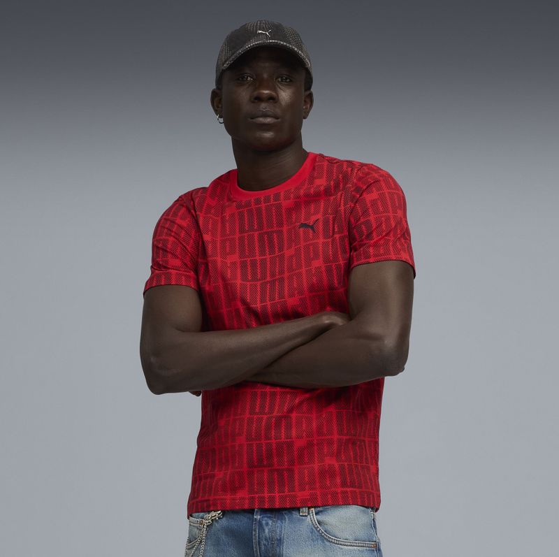 PUMA - Essentials+ Logo Lab - T-shirt - Rood