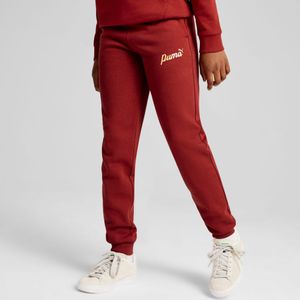 PUMA ESS+ SCRIPT broek, Rood/Goud