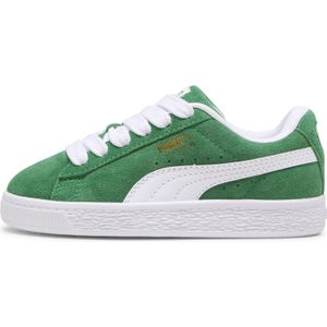 PUMA - Suede XL Sneakers - Groen/Wit - Suède - Voor Kinderen
