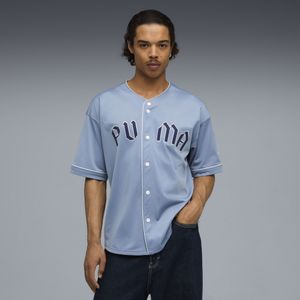 PUMA - Oversized Basebalshirt - Blauw - Heren