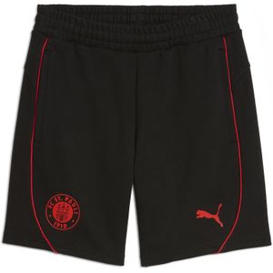 FC St. Pauli Casuals short voor Heren, Zwart/Rood, Maat XS | PUMA