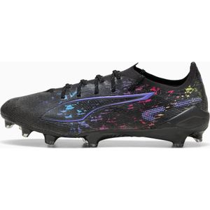 PUMA ULTRA 5 ULTIMATE Christian Pulisic FG voetbalschoenen voor Heren, Zwart/Blauw/Roze