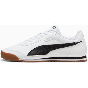 PUMA Turino II unisex sneakers voor Dames, Wit/Zwart/Grijs