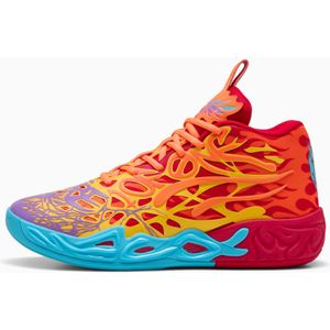 PUMA MB.04 Phoenix uniseks basketbalschoenen voor Dames, Oranje/Rood/Paars