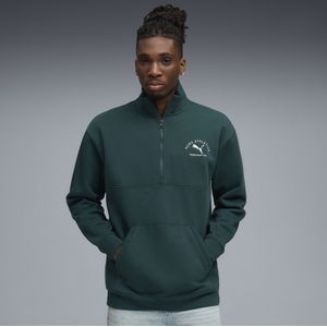 PUMA - Class - Sweater - Groen - Halve Rits - Heren