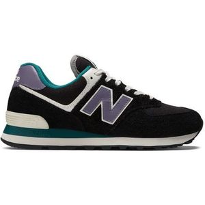 New Balance Unisex 574 in Zwart, Suede/Mesh, Maat 38