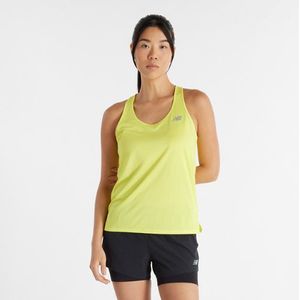 New Balance Dames Sport Essentials Tank in Geel, Poly Knit, Maat L