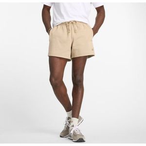 New Balance Heren Athletics French Terry Short 5"" in Grijs, Cotton, Maat XS