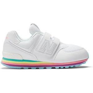 New Balance Kinderen 574 HOOK & LOOP in Blauw, Leather, Maat 31