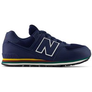 New Balance Kinderen 574 in Blauw, Leather, Maat 37.5