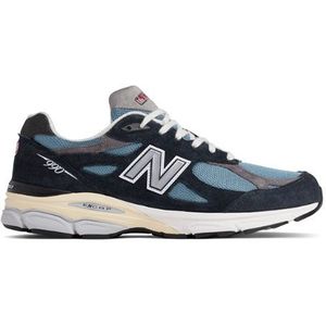 New Balance Heren MADE in USA 990v3 in Blauw, Leather, Maat 44