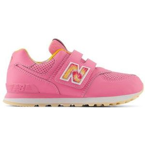 New Balance Kinderen 574 HOOK & LOOP in Roze, Synthetic, Maat 33.5