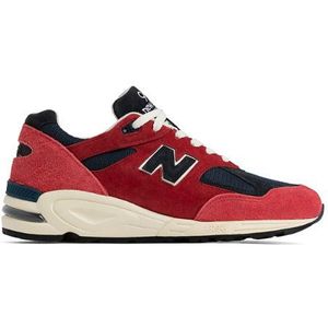 New Balance Heren MADE in USA 990v2 in Blauw, Leather, Maat 45.5