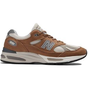 New Balance Unisex MADE in UK 991v2 Nostalgic Sepia in Grijs, Suede/Mesh, Maat 44