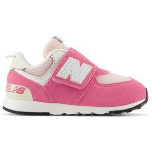 New Balance Kinderen 574 NEW-B HOOK & LOOP in Roze, Leather, Maat 18.5