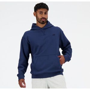 New Balance Heren Athletics French Terry Hoodie in Blauw, Cotton Fleece, Maat XL