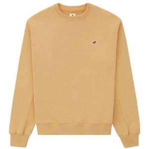 New Balance Heren Made in USA Core Crewneck Sweatshirt in Beige, Cotton Fleece, Maat S