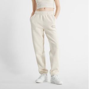 New Balance Dames Graphic Fleece Jogger in Beige, Cotton Fleece, Maat XS