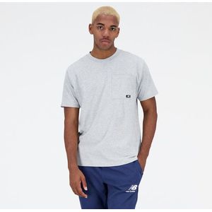 New Balance Heren Essentials Reimagined Cotton Jersey Short Sleeve T-shirt T-Shirt in Grijs, Maat 2XL