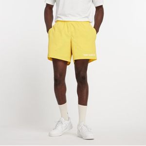 New Balance Heren Archive Stretch Woven Short in Geel, Polywoven, Maat M