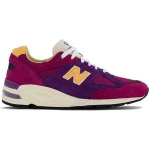 New Balance Heren Made in USA 990v2 in Purper, Leather, Maat 44.5