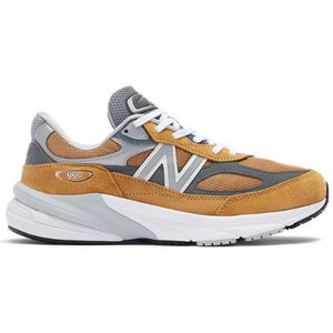 New Balance Unisex Made in USA 990v6 in Grijs, Leather, Maat 38.5