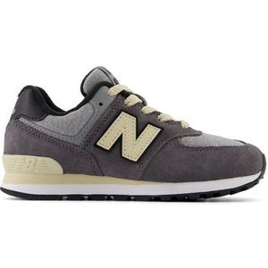 New Balance Kinderen 574 in Grijs, Leather, Maat 32