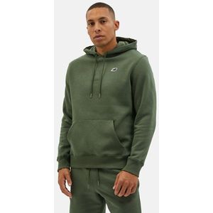 New Balance Heren NB Small Logo Hoodie in Groente, Cotton, Maat S