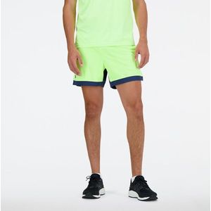 New Balance Heren Tournament Mesh Short in Groente, Maat M