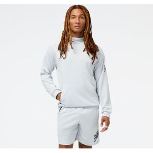 New Balance Heren Tenacity Football Training Hoodie in Grijs, Poly Knit, Maat L