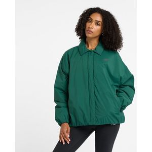 New Balance Dames Coaches Jacket in Groente, Nylon Woven, Maat S