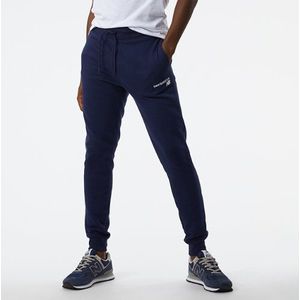 New Balance Heren NB Classic Core Fleece Broek in Blauw, Cotton, Maat XL