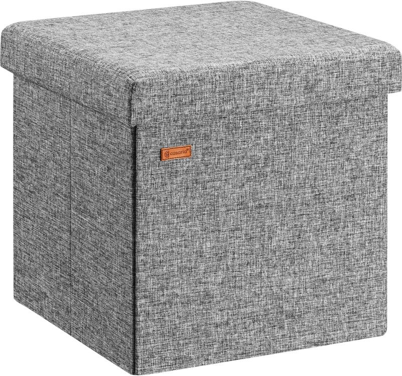 Sitzhocker Grau 38x38x38cm faltbar