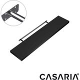 Wandregal Schweberegal 50cm 3er-Set Schwarz + Halterung