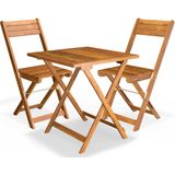 Garten-Sitzgruppe 3-tlg Akazienholz klappbar