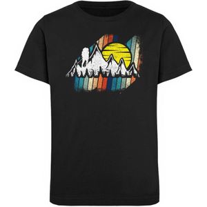 Berge mit Sonne  - Kinder Bio T-Shirt