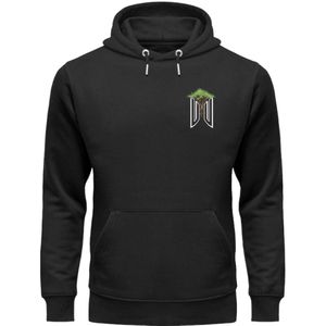 Tree DNA Moon With Man Front- & Backprint - Unisex Premium Bio Hoodie