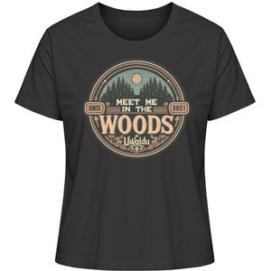 Meet me in the Woods round - Damen Premium Bio Shirt