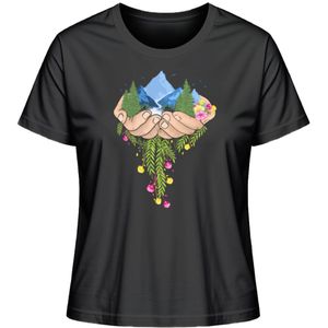 Nature in Hands - Damen Premium Bio Shirt